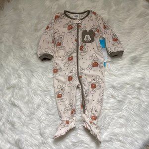 NEW Disney Baby Retro Classic Mickey Mouse Blanket Sleeper, Size 18-24 months